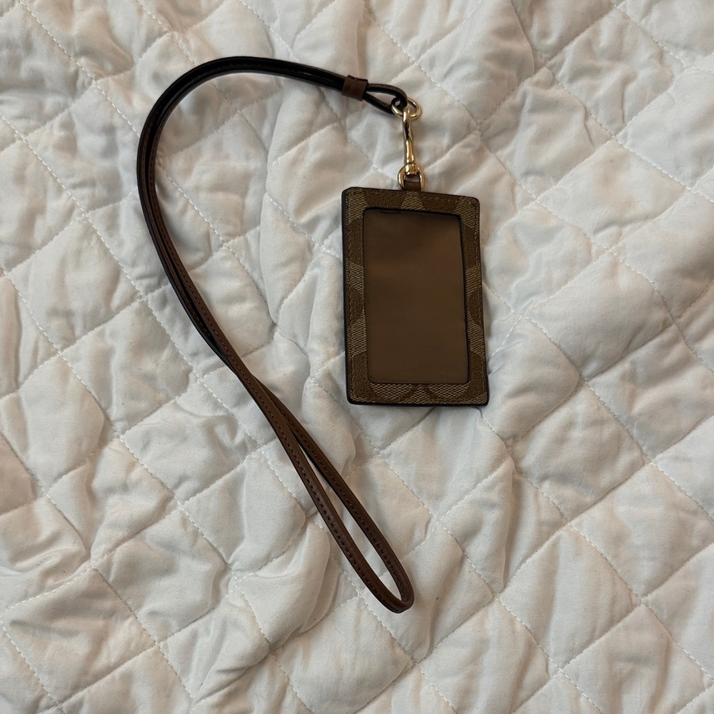 Coach ID and card Lanyard